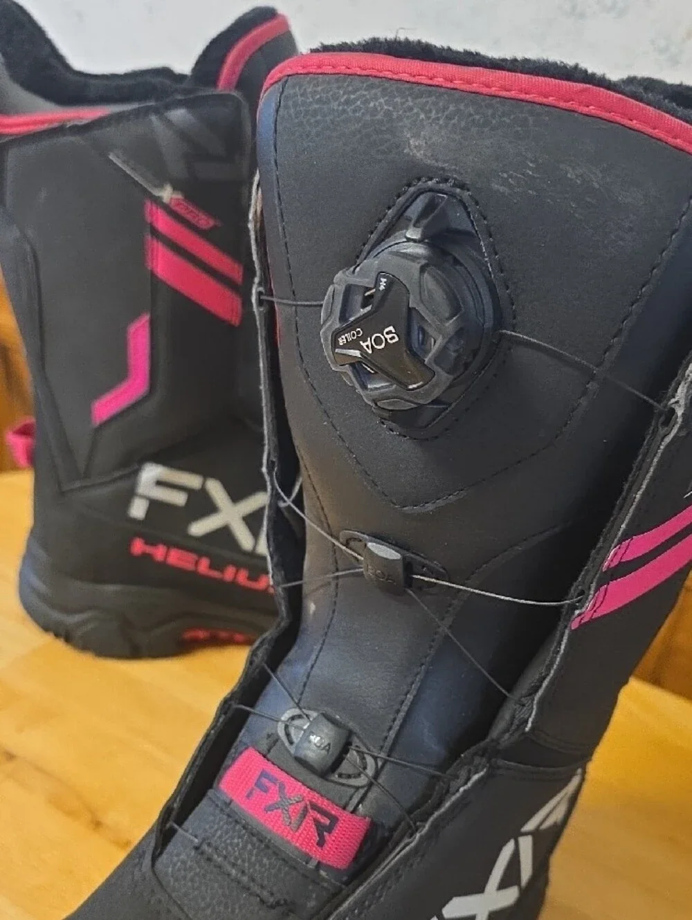 FXR Helium Black & Pink Snow Sport Boots
